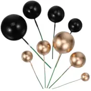 66 Pcs Cake Topper Balls Cake Balls Balloon Cake Topper Cupcake Topper Balloon