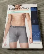 Calvin Klein Pack of 3 Boxer Briefs Size Medium Logo Waistband NEW