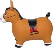 ERINGOGO Jumping Horse Tots Toys Playset Outdoor Outdoor Playset Toys Children Toys Kid Toys Horse Ride on Toy Children Bouncy Toy Horse Bounce Toy PVC Light Brown