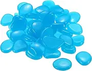 uxcell 100pcs Glow Rocks 20-30mm Glow Pebbles Decoration in The Dark Luminous Stones Decor DIY Decorative Dark Blue for Garden, Potted Plant, Fish Tank
