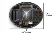 Flux Capacitior Back To The Future Belt Buckle Pewter Metal Limited Edition