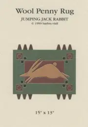 Heartisan Studios Jumping Jack Primitive Folk Art Penny Rug Applique Pattern