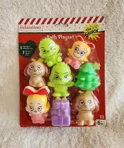 NWT Christmas Dr Seuss Finger Puppets Infantino Baby Grinch Bath Toy Gift Set