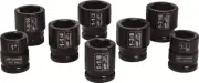 Ingersoll Rand SK6H8N 3/4" Drive SAE 6 Point Shallow Impact Socket Set, 8-Piece