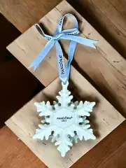 Pandora 2015 Porcelain Christmas Ornament ~ SNOW FLAKE ~ Limited Edition