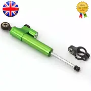 Green CNC Steering Damper Linear Stabilizer Reversed Safety Control Adjustable