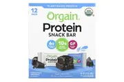 Orgain, Protein Snack Bar, Chocolate Brownie, 12 Bars, 1.41 oz (40 g) Each