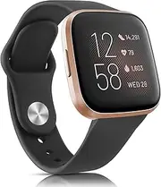 Sport Band for Fitbit Versa 2 / Fitbit Vesra Bands Women Men, Soft Silicone Sport Straps Replacement Wristbands Compatible with Fitbit Versa 2 / Fitbit Versa/Versa Lite/Versa SE Smart Watch