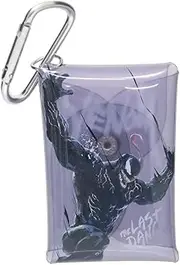 ティーズファクトリー(T'S Factory) Tees Factory MARVEL MV-5544357VB Snap Clear Pouch with Carabiner Venom/Black, Approx. 3.7 x 2.6 x 1.0 inches (95 x 65 x 25 mm) (excluding carabiner)