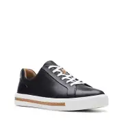 Clarks Women's Un Maui Lace Black Leather Sneakers 26141642