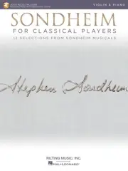 Stephen Sondheim for Classical Players Violin & Piano Sheet Music Book & Audio