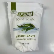 Tea Tree Oil Foot Soak with Epsoak Epsom Salt - 2 Pound Value Bag - Fight