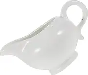 PEPLAYTAL Ceramic Gravy Boat Sauce Container Sauce Pitcher for Gravy Salad Dressings Dips for Home Dining Outdoor Barbecues Picnics Sauce Boat