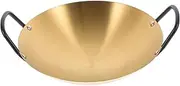 FELTECHELECTR Pan Non-Stick Saucepan Dry Pot Cooking Pot Household Kitchenware Stainless Steel Wok Pan