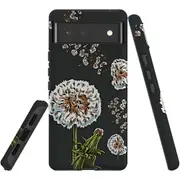 For Google Pixel 6 Case, Shielding Back Cover,Dandelion Flowers
