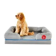 Tontine Pets Water Resistant Memory Foam Dog Basket Grey