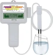 Portable Water Quality Tester, Digital Swimming Pool Tester, 2-in-1 CL2 and PH