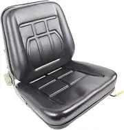 MetieFasia Forklift Seat Easy to Clean Adjustable for Skid Loader Tractor Backhoe Dozer