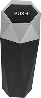 ULTECHNOVO Car Trash Can Litter Boxes Trash Cans Car Trash Bin Garbage Bin Car Garbage Can Car Door Trash Can Trash Can for Car Bins Car Trashcan Automotive Garbage Can Silver Plastic