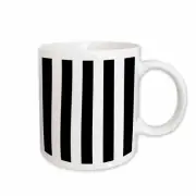 3dRose Black and White Stripes Pattern - vertical striped stripy stripey stripe