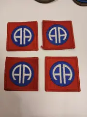 4 82nd Airborne AA Red White Blue Army Patches New
