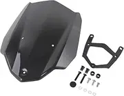 Striving Bird for Y&amaha MT 03 MT-03 MT03 2016 2017 2018 2019 Motorcycle Windshield Cover Wind Screen Deflectors Front Spoiler Airflow Wind Deflector Motorbike Windshield Deflectors(Smoke)