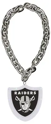 FOCO NFL Las Vegas Raiders Team Big Logo Light Up Chain