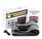 Electric Heating Waist Massager Vibration Hot Compress Lumbar Brace Belt Waist Massage Back Support Relax Blood Circulation