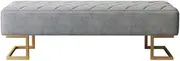 Bed End Bench Checkroom Sofa Stool Entrance Shoe Change Stool Bedroom Bedside Stool Shop Lounge Stool Living Room Decorative Bench Bedroom Bench(120 * 45 * 45CM)