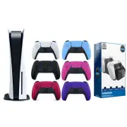 Sony Playstation 5 Disc Version with Extra Controller and Charging Dock Bundle
