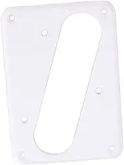 SWOOMEY Single Layer Guitar Pickup Cover Flat Base Humbucker Mounting Ring for Bridge Durable Replacement Pickup Plate for Tl Style Electric Guitars White