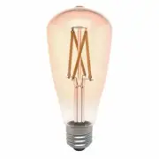 Laser Wifi Smart E27 ST64 LED Filament Bulb Amber Google Alexa Dimmable