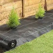 Weed Barrier Fabric, Weed Blocking Floor Covering Mats Weed Control Fabric Superior Weed Control EcoFriendly for Greenhouse (Size : 1x100m)