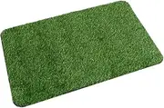 VICASKY 1Pc Green Artificial Lawn Floor Mat Stylish Decorative Bath Mat with Non Slip Base for Home Entryway for Bathroom Living Room Doorway Use