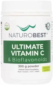 NATUROBEST Ultimate Vitamin C & Bioflavonoids Lemon Lime Flavour 300g