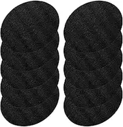 10pcs Iron-on Sewing Oval Elbows Knees Repair Patches Flocking 14x11cm Black