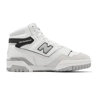 【NEW BALANCE】休閒鞋 650 男鞋 女鞋 白 灰 黑 中筒 皮革 麂皮 復古 NB 紐巴倫(BB650RWH-D)