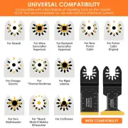 8Pcs Oscillating Saw Blade Set Titanium Bimetal Oscillating Multitool BrSyd