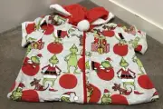 BNWT Peter Alexander 2022 Christmas Grinch One-piece - SIZE 14 Kids