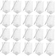 20pcs Bait Cage Lure Basket Holder Bait Holder Carp Lure Carp Fishing Bait Holder Carp Fishing Gear Carp Basket Carp Feeder Bait Traps Feeder Basket Fishing Feed Basket White Steel