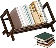 Desktop Bookshelf | Table Top Hatch Dorm | Desktop Book Holder Organizer, Table Top Book Storage Rack, Tilting Book Case CDS for Books