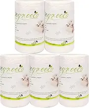 wegreeco Unscented Diaper Liners - Fragance Free and Chlorine Free Cloth Diaper Liners Disposable - 100 Sheets Per Roll (5 Roll)
