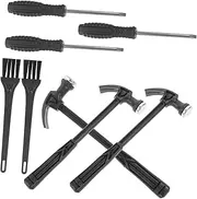 Generic 3 Sets Dig Tool Set Archaeological Digging Kit with Hammer Brush Chisel for Pretend Play Digging Brush for Developing Hand Eye Coordination Creativity