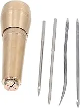 Angoily 1Set Craft Awls Ergonomic Copper Awls Tools for Easy Sewing Repairing of Canvas Shoes Bags Lightweight Durable Design for Convenient Use