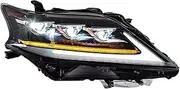 Headlight Assembly Compatible with LEXUS RX270 2009-2015 RX350 RX330 RX400 LED DRL LED Dual Beam Lens LED Sequential Turn Signal