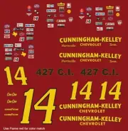 #14 Coo Coo Marlin Cunningham-Kelley 1972 1/64th HO Scale Slot Car Decals