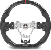 Carbon Fiber Steering Wheel, ABS Material, Replacement for Subaru WRX STI 2015 to 2021, Ergonomic Grip, Enhanced Driving Experience
