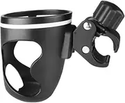 HAMPPLIES Adjustable Diameter Cup Holder Rack 360 Rotation for Pushchair Lawnmowers