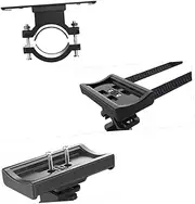 TOYANDONA 3pcs Bike Handlebar Bracket for Mountain Bikes Durable Flashlight Rack with High Tenacity and Skid Resistance Accessory for Cycling and Riding Black