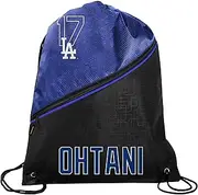 FOCO - Los Angeles Dodgers High End Diagonal Drawstring Backpack Gym Bag - Shohei Ohtani #17, Multicolor, One Size, Shohei Ohtani Backpack